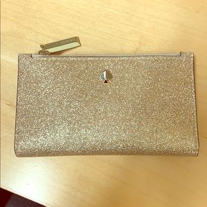 Gold glitter bifold Kate spade New York wallet
